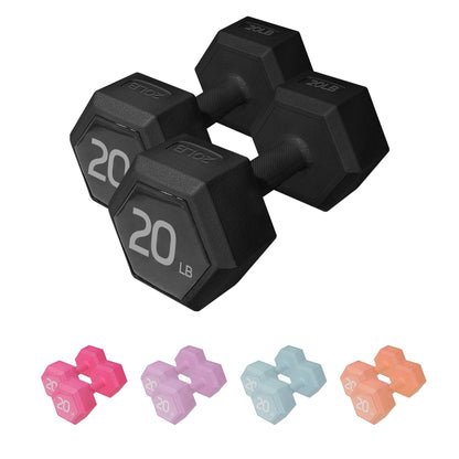 ZTTENLLY Neoprene Dumbbell Set (Pair) – Easy Grip Hand Weights for Home Gym, Strength Training & Fitness