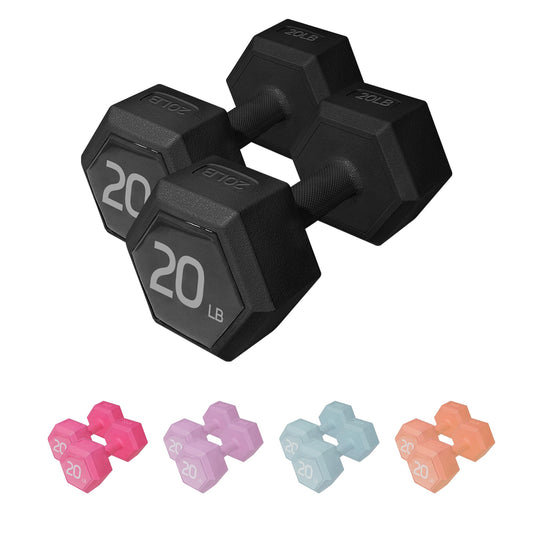 ZTTENLLY Neoprene Dumbbell Set (Pair) – Easy Grip Hand Weights for Home Gym, Strength Training & Fitness